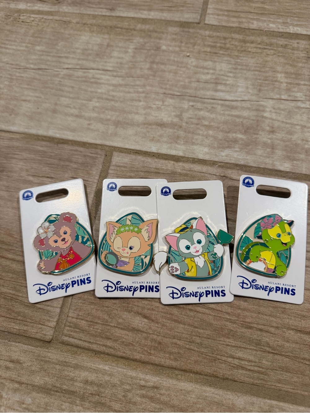 Disney Aulani Resort Duffy friends Character Enamel Pins - Assorted Colors